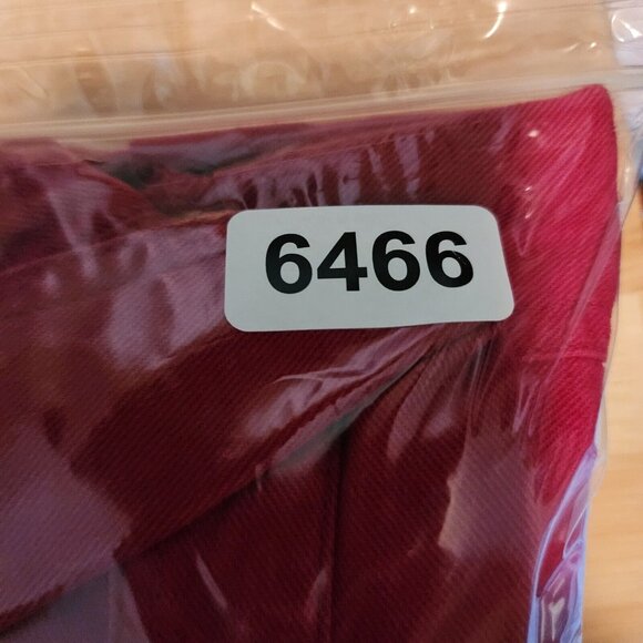 Levi's Jeans Red Denim Long Sleeve Metal Button Up Shirt Size XL Y2K 100% Cotton - Picture 12 of 12